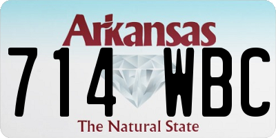 AR license plate 714WBC
