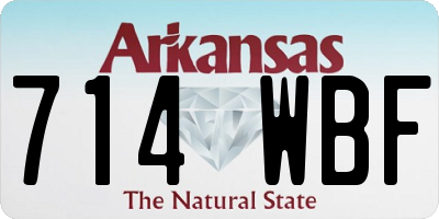 AR license plate 714WBF