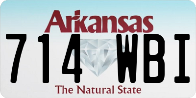 AR license plate 714WBI