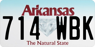 AR license plate 714WBK