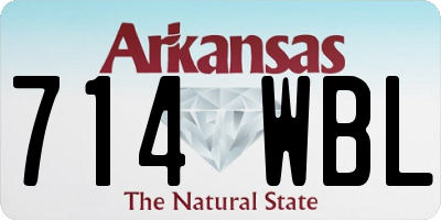 AR license plate 714WBL