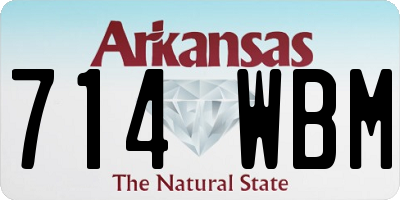 AR license plate 714WBM