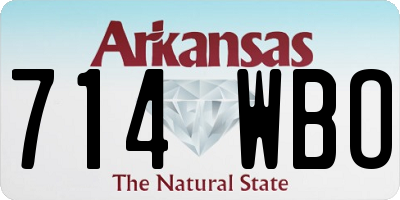 AR license plate 714WBO