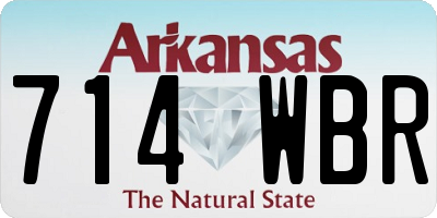 AR license plate 714WBR