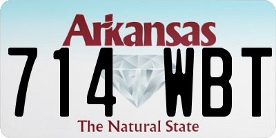 AR license plate 714WBT