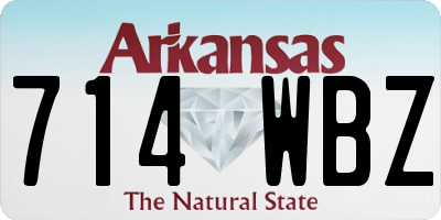 AR license plate 714WBZ