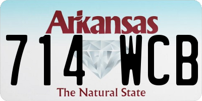 AR license plate 714WCB