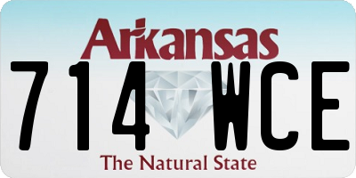 AR license plate 714WCE