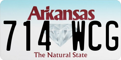 AR license plate 714WCG