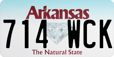 AR license plate 714WCK