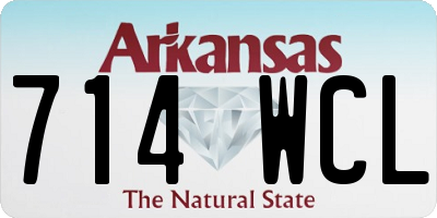 AR license plate 714WCL