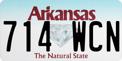 AR license plate 714WCN