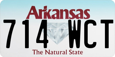 AR license plate 714WCT