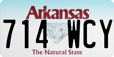 AR license plate 714WCY