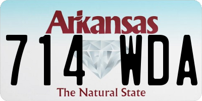 AR license plate 714WDA