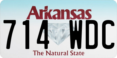 AR license plate 714WDC