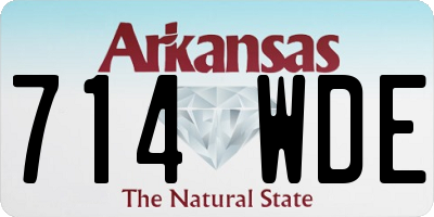 AR license plate 714WDE