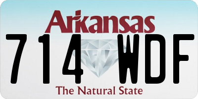 AR license plate 714WDF