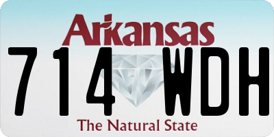 AR license plate 714WDH