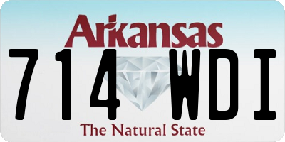 AR license plate 714WDI