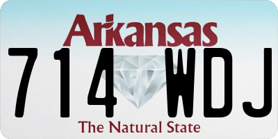AR license plate 714WDJ