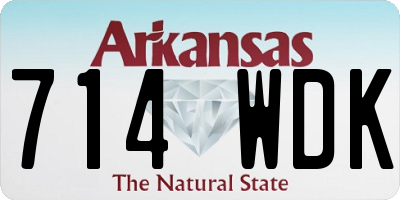 AR license plate 714WDK