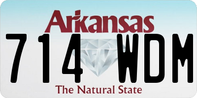 AR license plate 714WDM