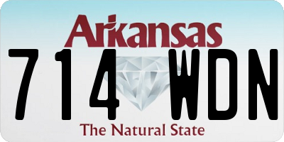 AR license plate 714WDN