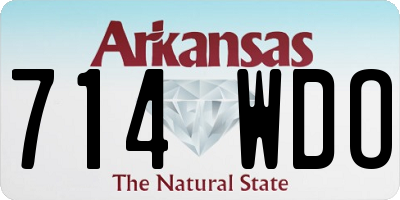 AR license plate 714WDO