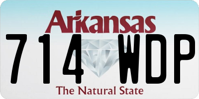 AR license plate 714WDP
