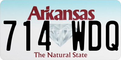 AR license plate 714WDQ