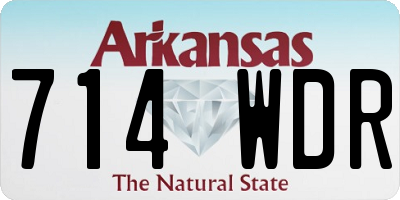 AR license plate 714WDR