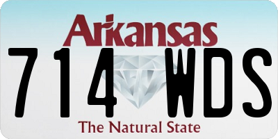 AR license plate 714WDS