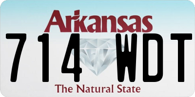 AR license plate 714WDT