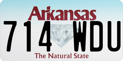 AR license plate 714WDU