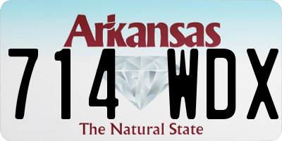 AR license plate 714WDX