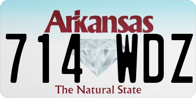 AR license plate 714WDZ