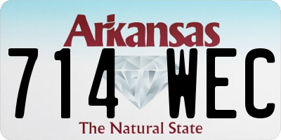 AR license plate 714WEC