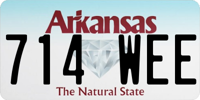 AR license plate 714WEE