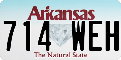 AR license plate 714WEH
