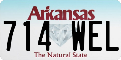 AR license plate 714WEL