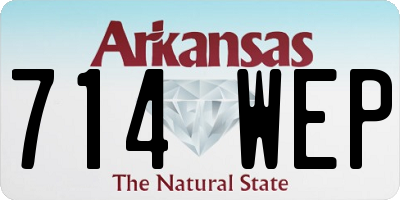 AR license plate 714WEP