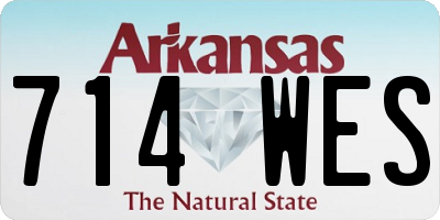 AR license plate 714WES