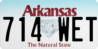 AR license plate 714WET
