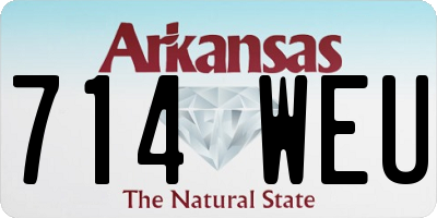 AR license plate 714WEU