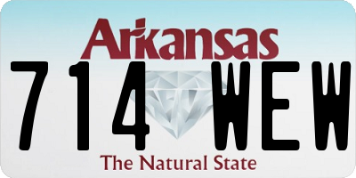 AR license plate 714WEW