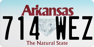AR license plate 714WEZ