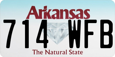 AR license plate 714WFB