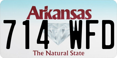 AR license plate 714WFD