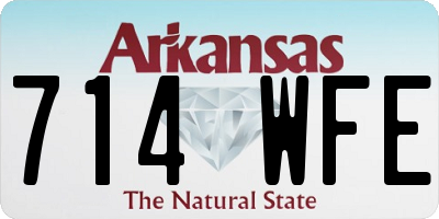 AR license plate 714WFE